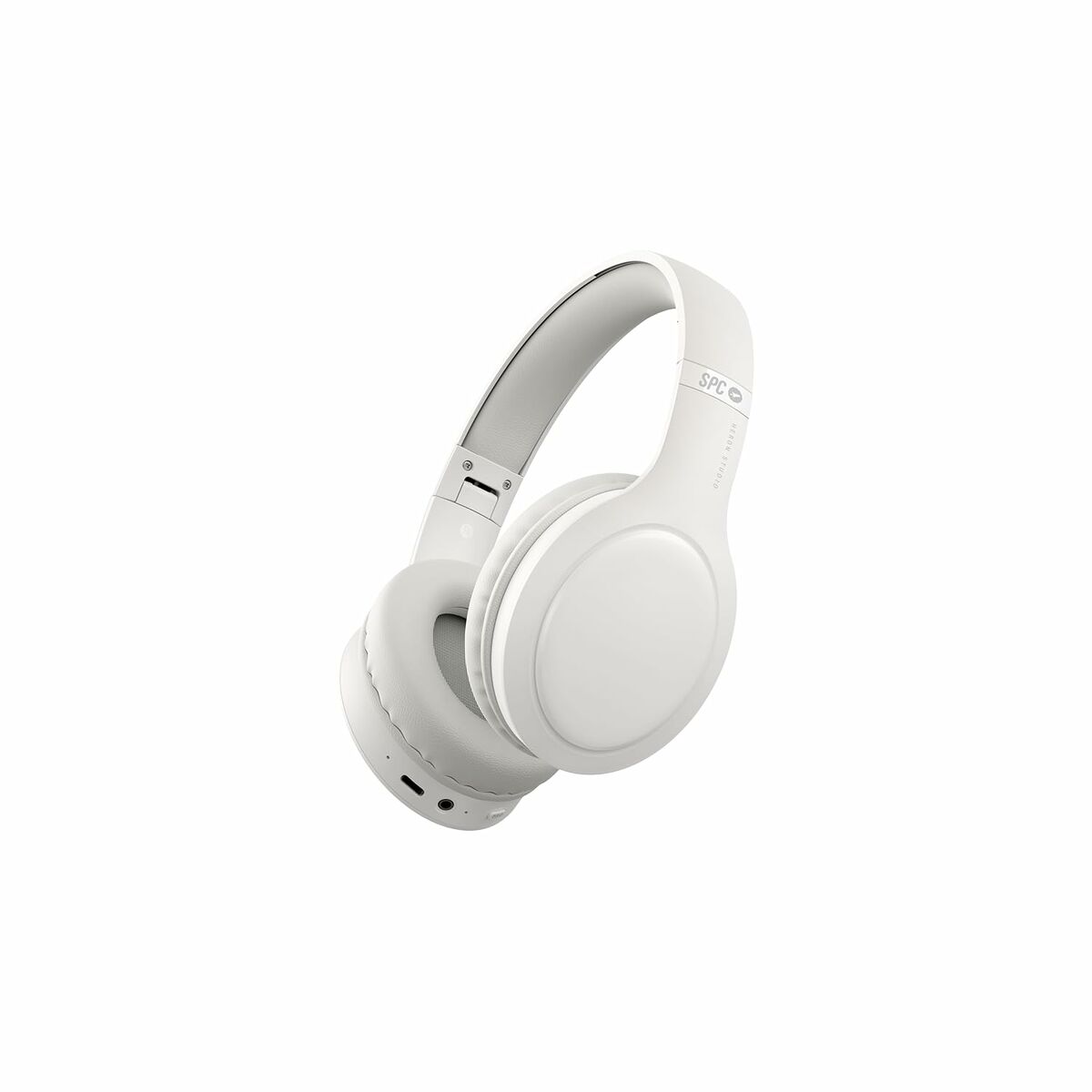 🎧 DESKORO | Casque Sans Fil SPC 4618B Blanc – Puissance, Confort et Élégance