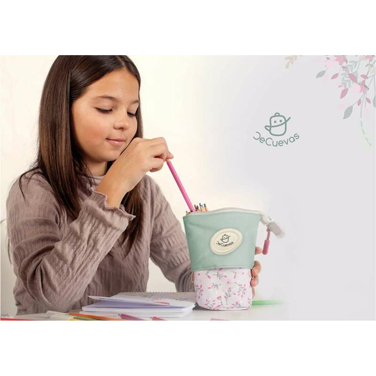 ✏️🌸 DESKORO | Trousse Decuevas Provenza Fleurs multicolores