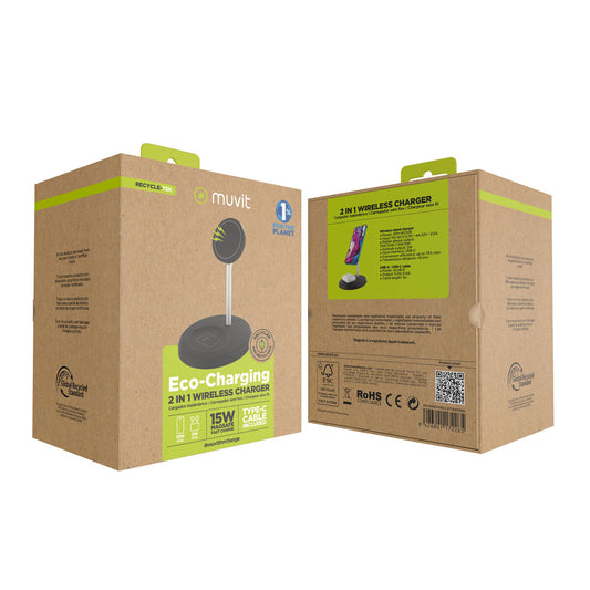 Cordless Charger Muvit for Change APH-WC109 Black