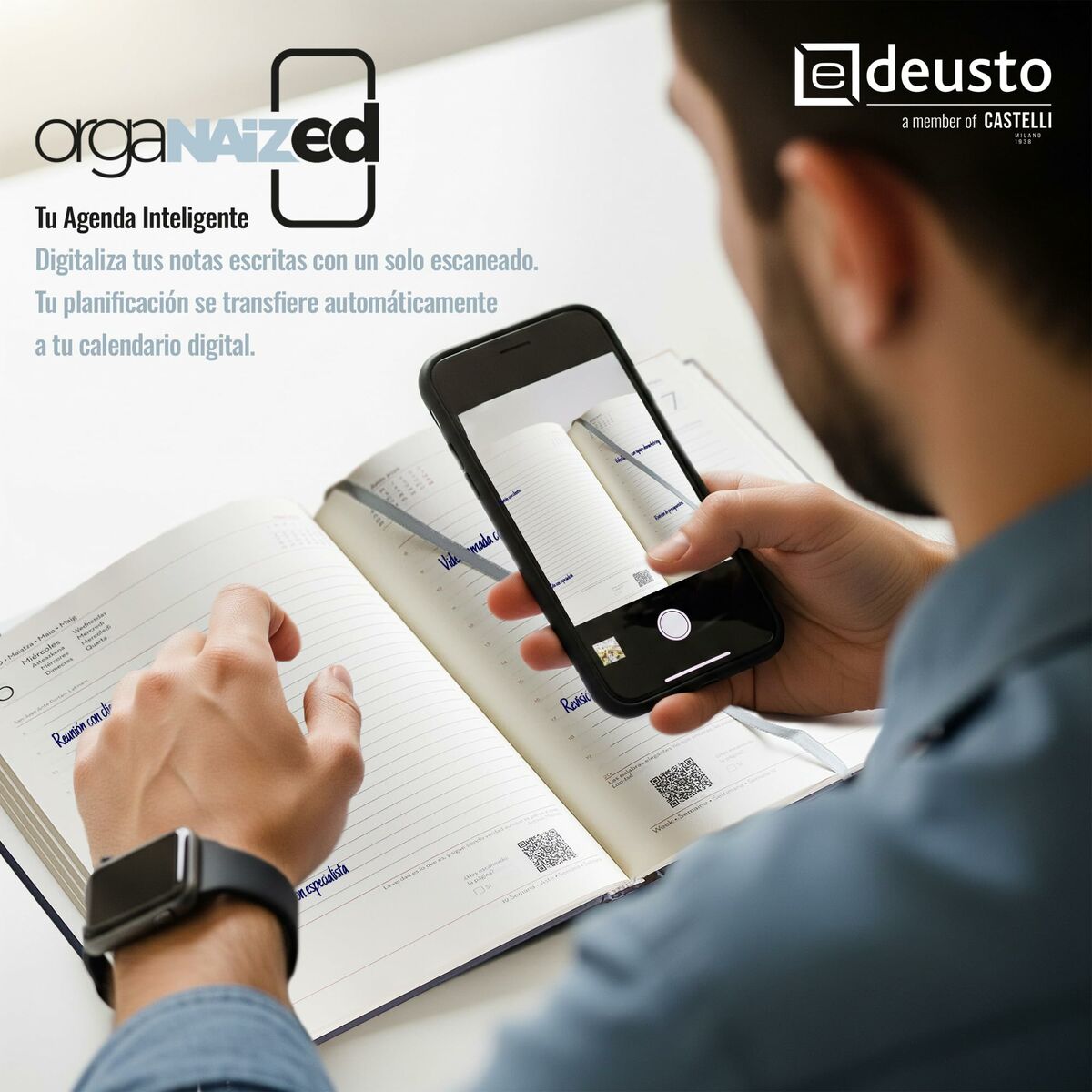 📔 DESKORO | Agenda Deusto PREMIUM Vert A5 – 2026