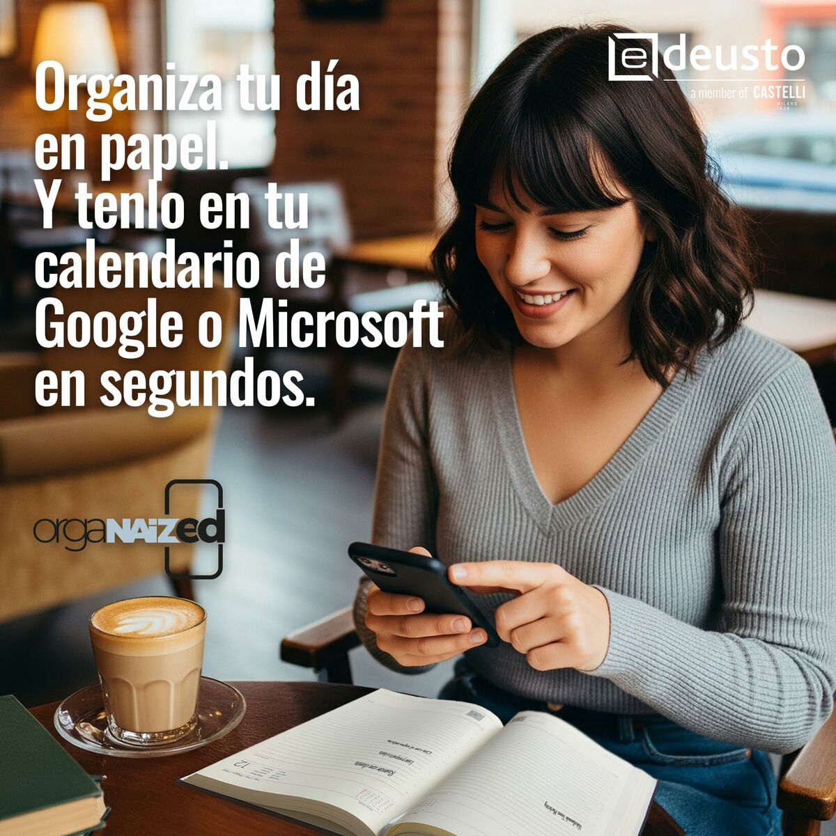 📔 DESKORO | Agenda Deusto PREMIUM Vert A5 – 2026