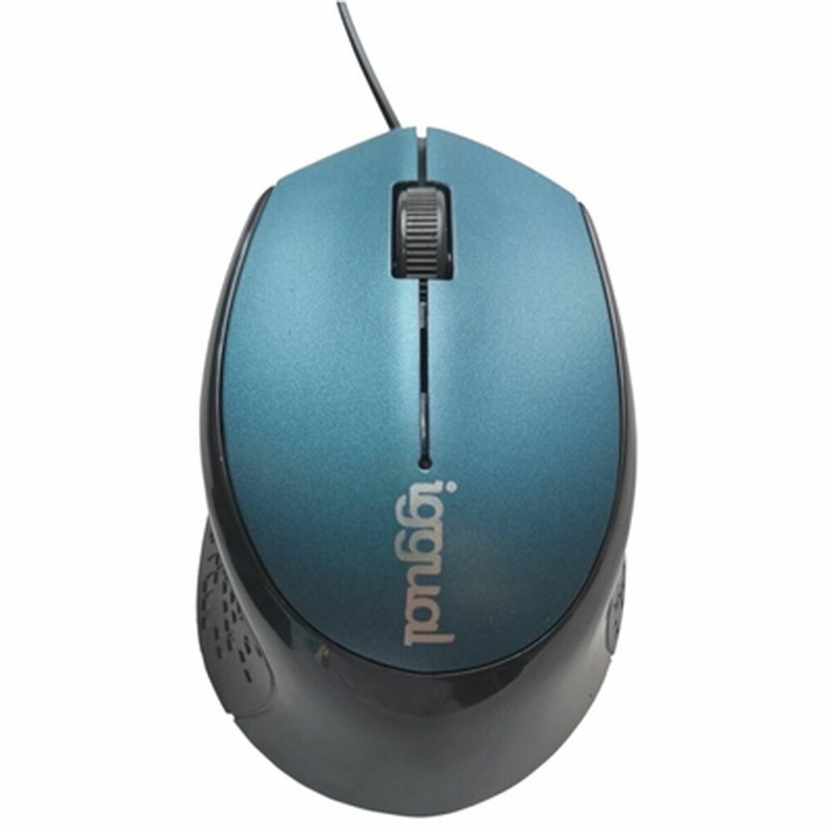 🖱️ DESKORO | Souris ergonomique iggual COM-ERGONOMIC-R 800 dpi – Bleu/Noir