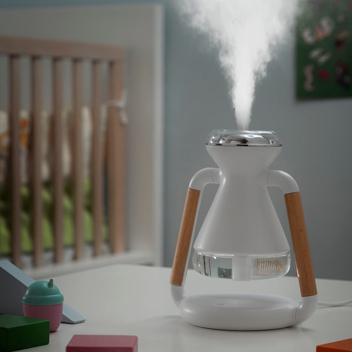 🌿⚡DESKORO |  Chargeur Sans Fil 3-en-1, Diffuseur d’Arômes et Humidificateur Misvolt InnovaGoods – Bien-être et Technologie Réunis