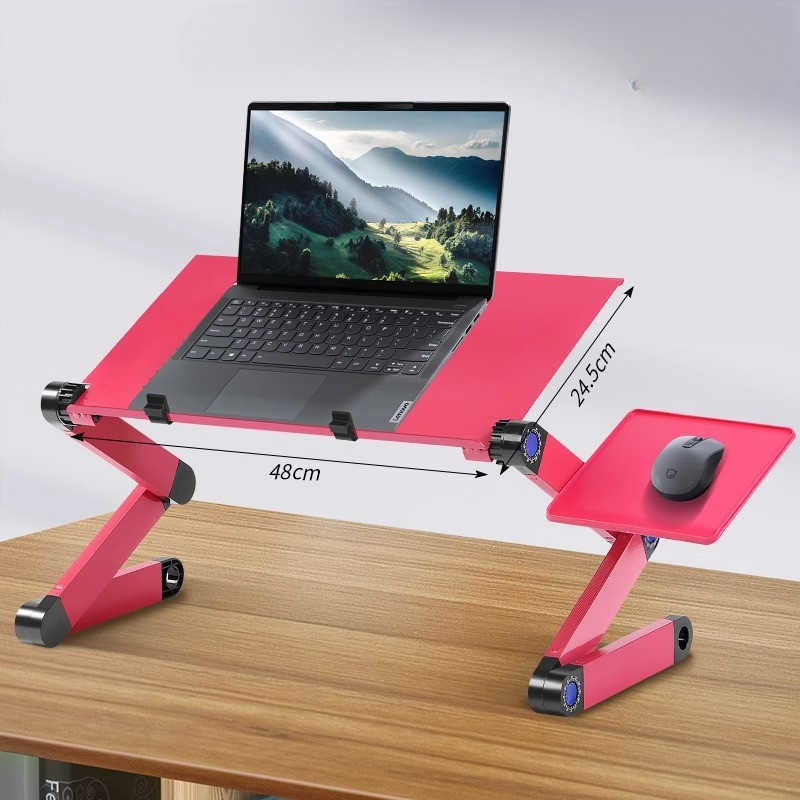 🖥️ DESKORO | Support ergonomique réglable en aluminium avec plateau souris